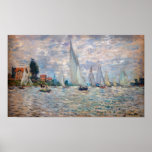 Claude Monet - Boats Regatta at Argenteuil Poster<br><div class="desc">The Boats Regatta at Argenteuil / Regate a Argenteuil - Claude Monet,  Oil on Canvas,  1874</div>