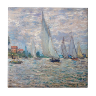 Claude Monet - Boats Regatta at Argenteuil Tile