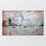 Claude Monet - Boats Regatta at Argenteuil Window Cling<br><div class="desc">The Boats Regatta at Argenteuil / Regate a Argenteuil - Claude Monet,  Oil on Canvas,  1874</div>