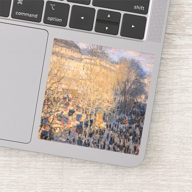 Claude Monet - Boulevard des Capucines in Paris (Detail)