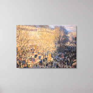 Claude Monet - Boulevard des Capucines in Paris Canvas Print
