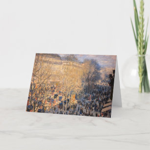 Claude Monet - Boulevard des Capucines in Paris Card