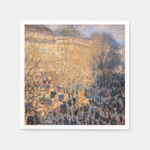 Claude Monet - Boulevard des Capucines in Paris Napkin