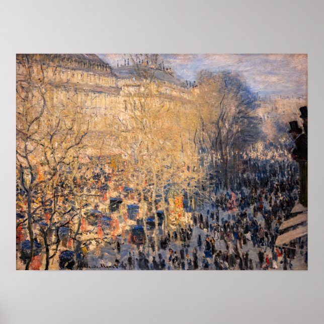 Claude Monet - Boulevard des Capucines in Paris Poster (Front)