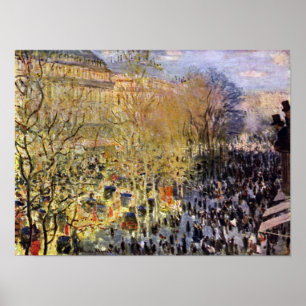 Claude Monet - Boulevard des Capucines in Paris Poster