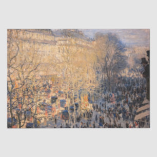 Claude Monet - Boulevard des Capucines in Paris Tissue Paper