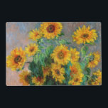 Claude Monet - Bouquet of Sunflowers Laminated Place Mat<br><div class="desc">Bouquet of Sunflowers / Bouquet de tournesols - Claude Monet,  Oil on Canvas,  1881</div>