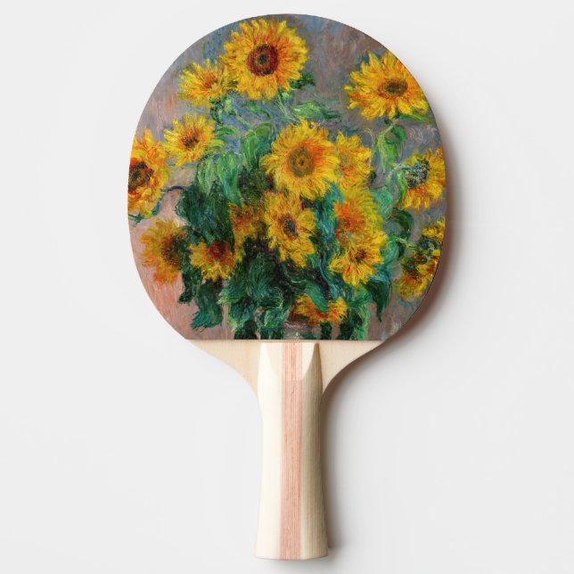 Claude Monet - Bouquet of Sunflowers Ping Pong Paddle (Front)