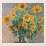 Claude Monet - Bouquet of Sunflowers Scarf<br><div class="desc">Bouquet of Sunflowers / Bouquet de tournesols - Claude Monet,  Oil on Canvas,  1881</div>