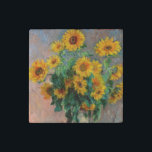 Claude Monet - Bouquet of Sunflowers Stone Magnets<br><div class="desc">Bouquet of Sunflowers / Bouquet de tournesols - Claude Monet,  Oil on Canvas,  1881</div>