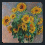Claude Monet - Bouquet of Sunflowers Trivet<br><div class="desc">Bouquet of Sunflowers / Bouquet de tournesols - Claude Monet,  Oil on Canvas,  1881</div>
