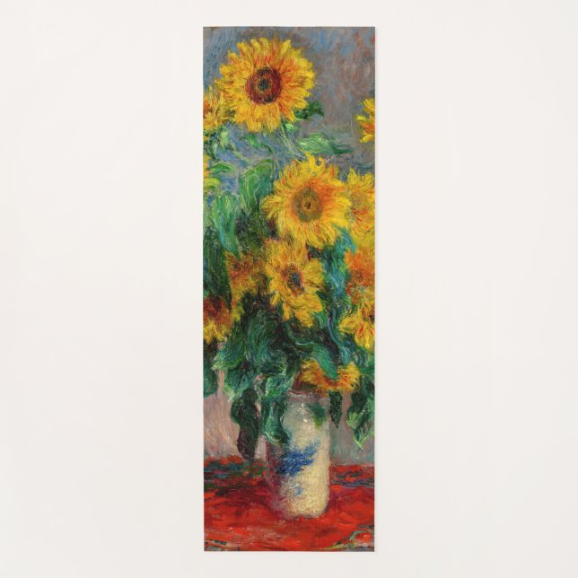 Claude Monet - Bouquet of Sunflowers Yoga Mat (Front)