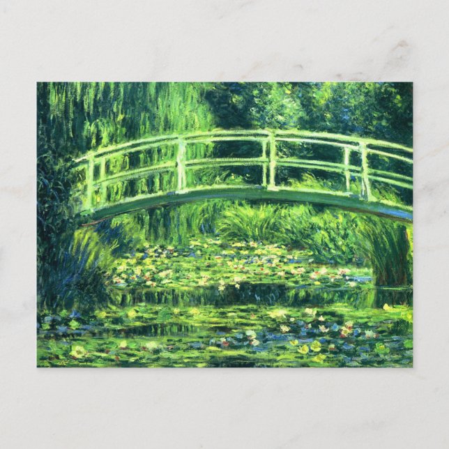 Claude Monet: Bridge Over a Pond of Water Lilies Postcard (Front)