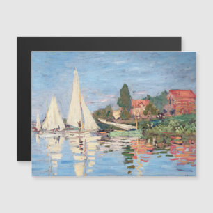 Claude Monet - Carte magnétique Regattas Argenteui