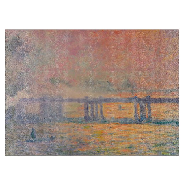 Claude Monet Charing Cross Bridge Cutting Board (Front)
