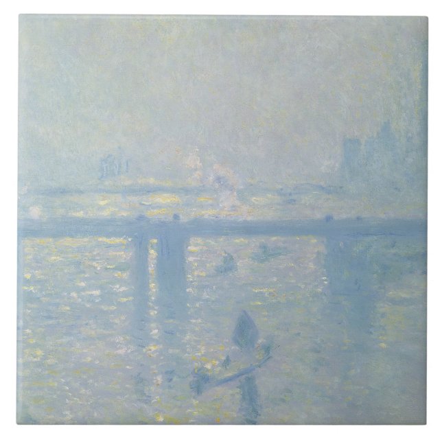 Claude Monet - Charing Cross Bridge Tile (Front)