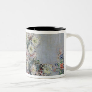 Claude Monet Chrysanthemums, 1878 Two-Tone Coffee Mug