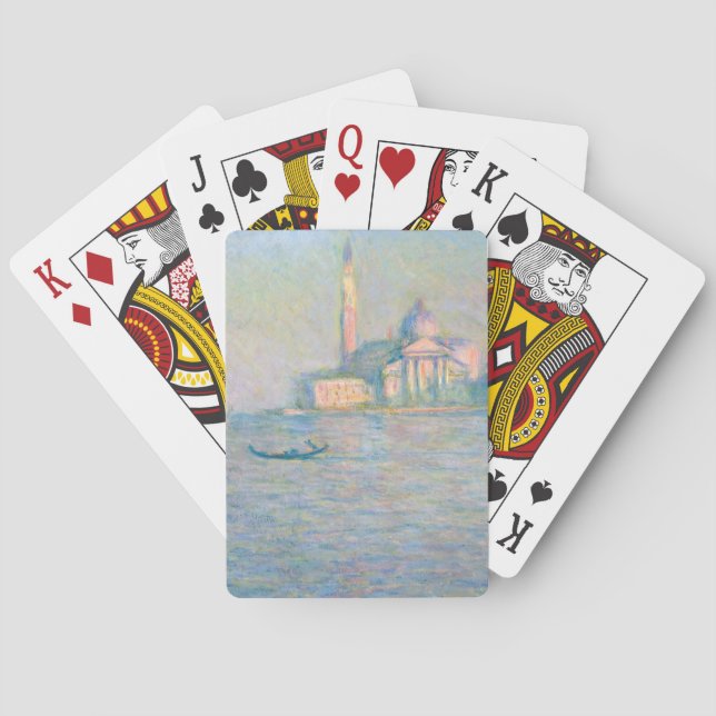 Claude Monet - Church of San Giorgio Maggiore Playing Cards (Back)