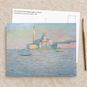 Claude Monet - Church of San Giorgio Maggiore Postcard