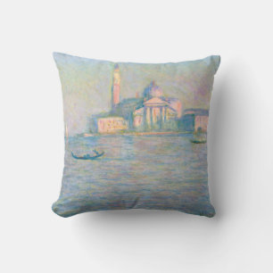 Claude Monet - Church of San Giorgio Maggiore Throw Pillow