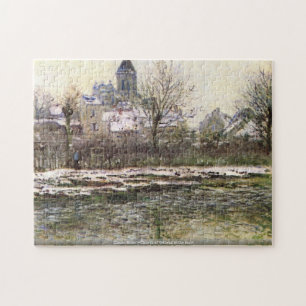 Claude Monet-Church of Vetheuil in the snow puzzle