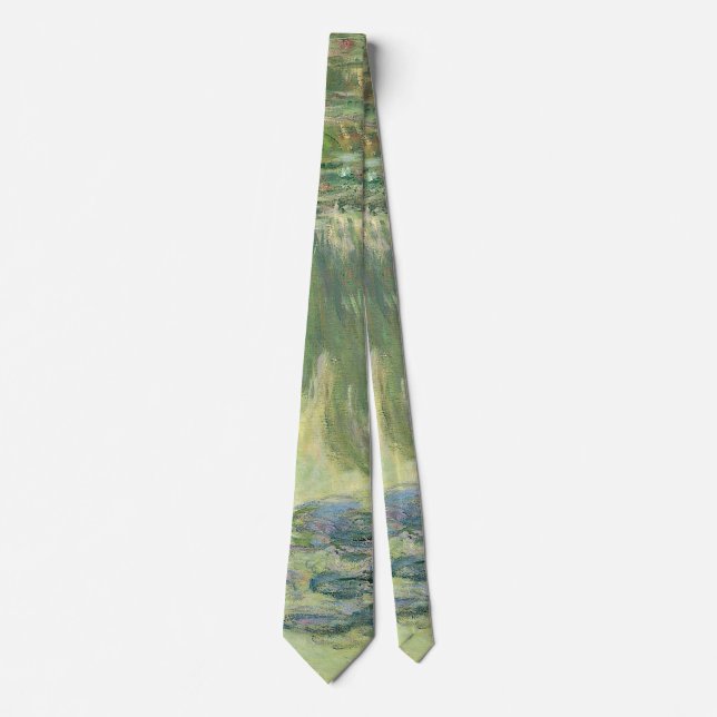 Claude Monet Classic Painting, Waterlilies (1907) Tie (Front)