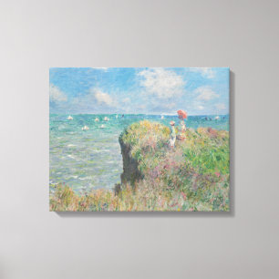 Claude Monet - Cliff Walk at Pourville Canvas Print