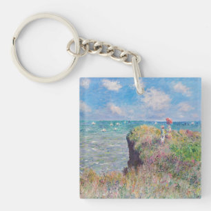 Claude Monet - Cliff Walk at Pourville Keychain