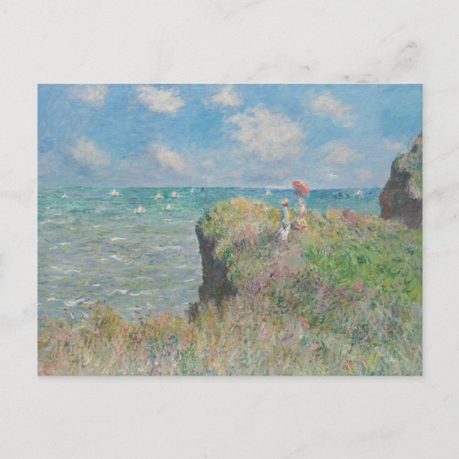 Claude Monet - Cliff Walk at Pourville Postcard (Front)