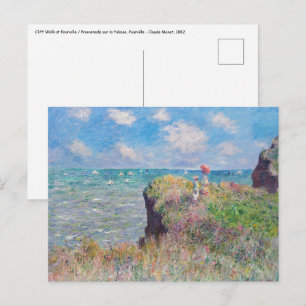 Claude Monet - Cliff Walk at Pourville Postcard