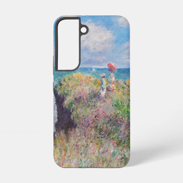 Claude Monet - Cliff Walk at Pourville Samsung Galaxy S22 Case (Back)