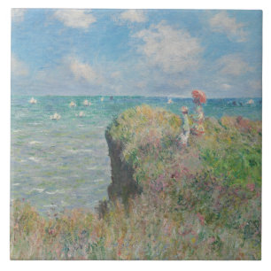 Claude Monet - Cliff Walk at Pourville Tile