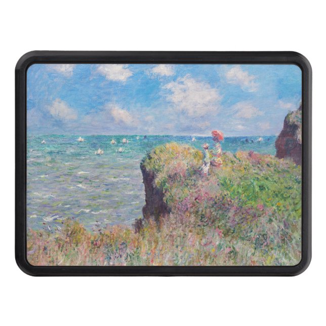 Claude Monet - Cliff Walk at Pourville Trailer Hitch Cover (Front)