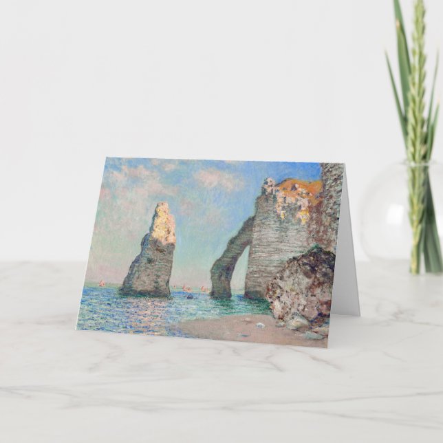 Claude Monet - Cliffs at Etretat Card (Front)