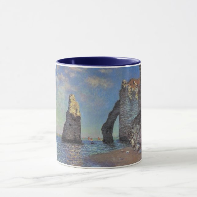 Claude Monet Cliffs at Etretat Impressionist Paint Mug (Center)