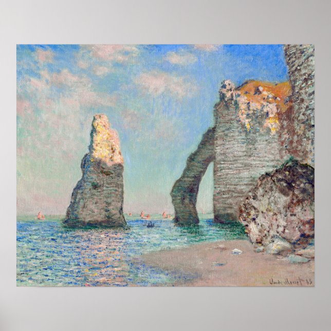 Claude Monet - Cliffs at Etretat Poster (Front)