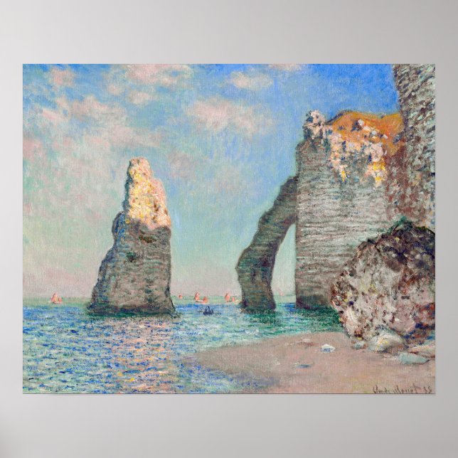 Claude Monet - Cliffs at Etretat Poster (Front)