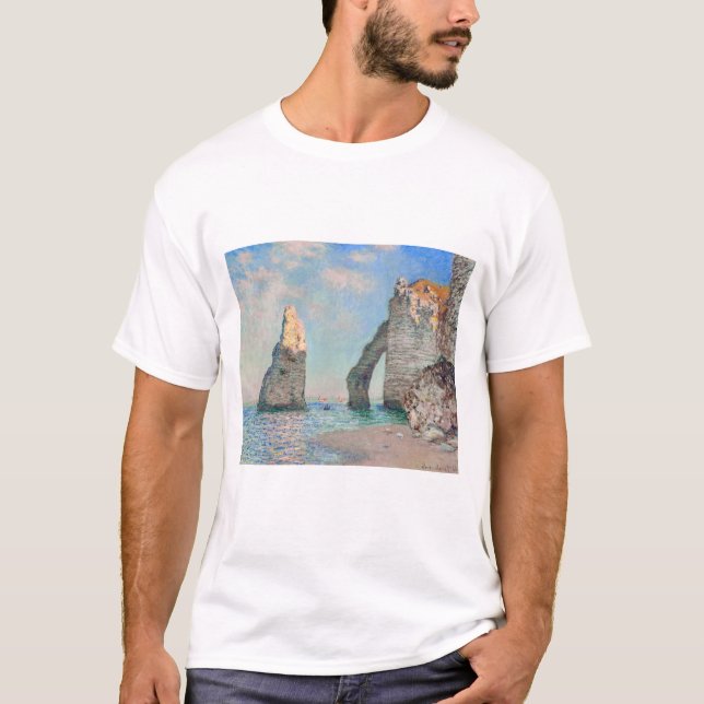 Claude Monet - Cliffs at Etretat T-Shirt (Front)