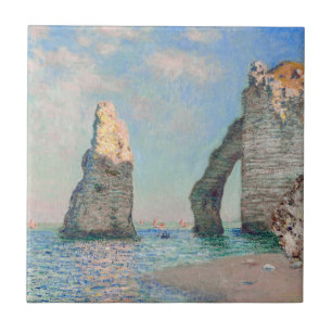 Claude Monet - Cliffs at Etretat Tile