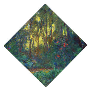 Claude Monet - Corner of a Pond with Waterlilies Graduation Cap Topper