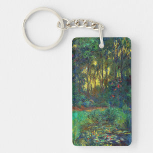 Claude Monet - Corner of a Pond with Waterlilies Keychain