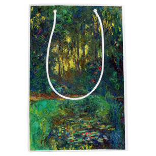Claude Monet - Corner of a Pond with Waterlilies Medium Gift Bag
