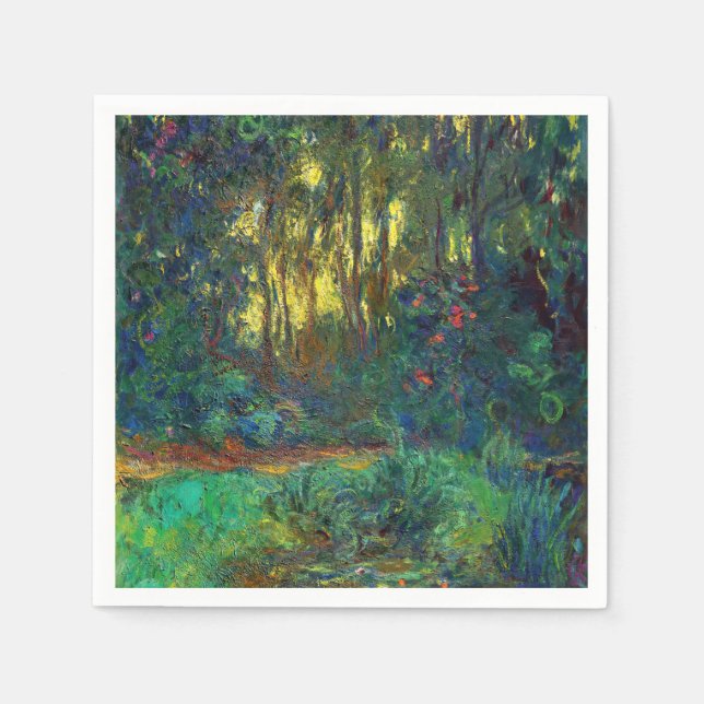 Claude Monet - Corner of a Pond with Waterlilies Napkin (Front)