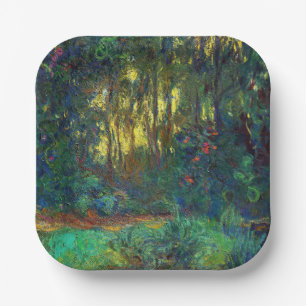 Claude Monet - Corner of a Pond with Waterlilies Paper Plate