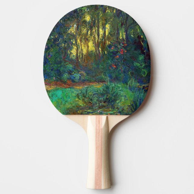 Claude Monet - Corner of a Pond with Waterlilies Ping Pong Paddle (Front)