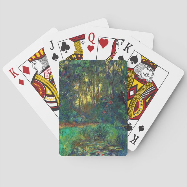 Claude Monet - Corner of a Pond with Waterlilies Playing Cards (Back)