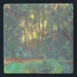 Claude Monet - Corner of a Pond with Waterlilies Stone Coaster<br><div class="desc">Coin du bassin aux nympheas / Corner of a Pond with Waterlilies - Claude Monet,  Oil on Canvas,  1918</div>