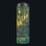 Claude Monet - Corner of a Pond with Waterlilies Thermal Tumbler<br><div class="desc">Coin du bassin aux nympheas / Corner of a Pond with Waterlilies - Claude Monet,  Oil on Canvas,  1918</div>