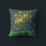 Claude Monet - Corner of a Pond with Waterlilies Throw Pillow<br><div class="desc">Coin du bassin aux nympheas / Corner of a Pond with Waterlilies - Claude Monet,  Oil on Canvas,  1918</div>