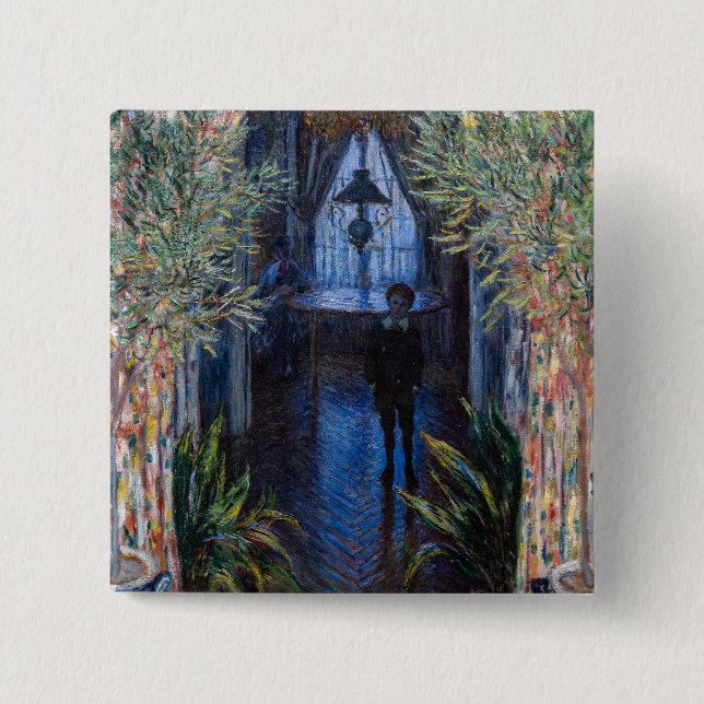 Claude Monet - Corner of the Apartment 2 Inch Square Button (Front)